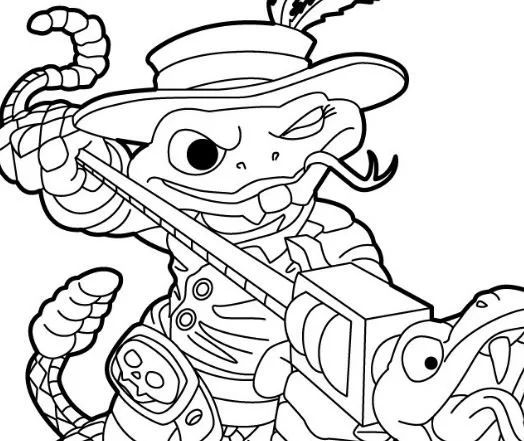 Çocuklar İçin Skylanders Boyama Sayfaları 