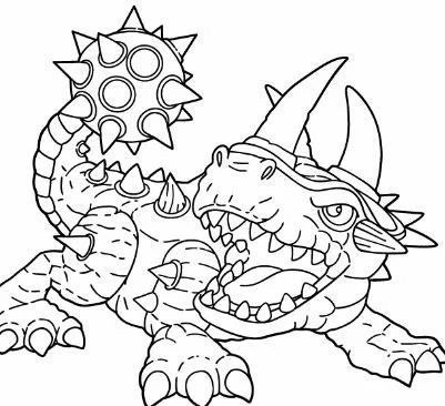 Çocuklar İçin Skylanders Boyama Sayfaları 