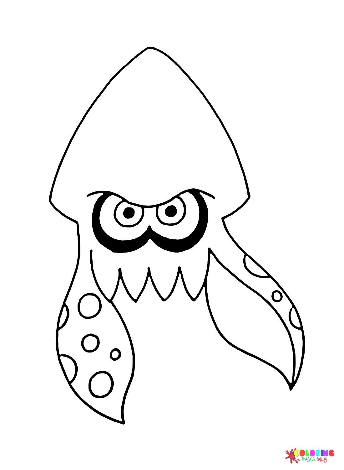 Çocuklar İçin Splatoon Boyama Sayfaları 