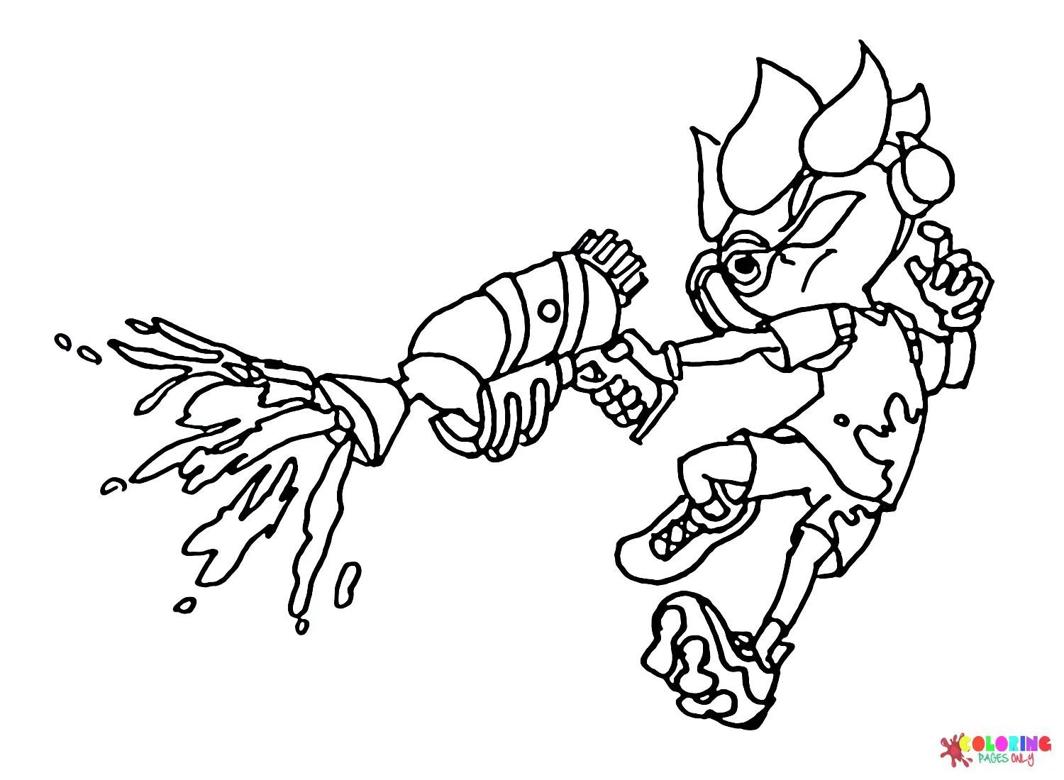 Çocuklar İçin Splatoon Boyama Sayfaları 