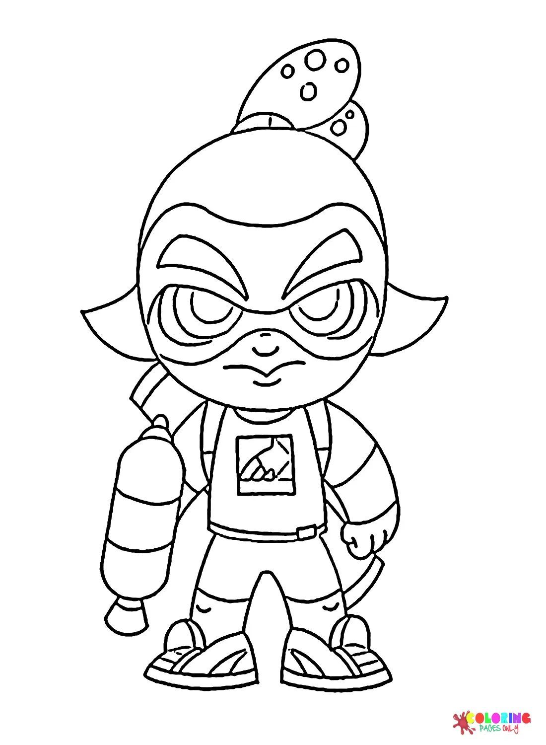 Çocuklar İçin Splatoon Boyama Sayfaları 