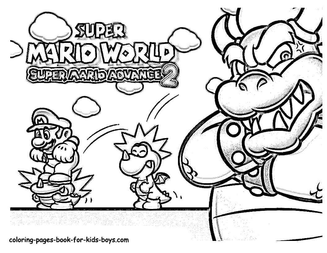 Çocuklar İçin Super Mario Bros Boyama Sayfaları 