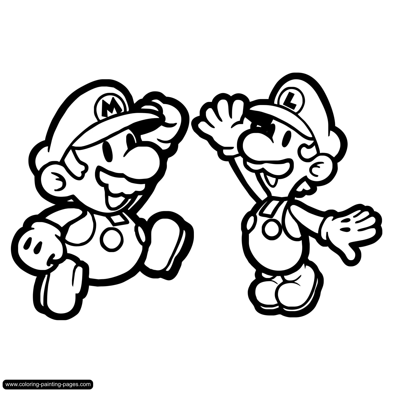 Çocuklar İçin Super Mario Bros Boyama Sayfaları 