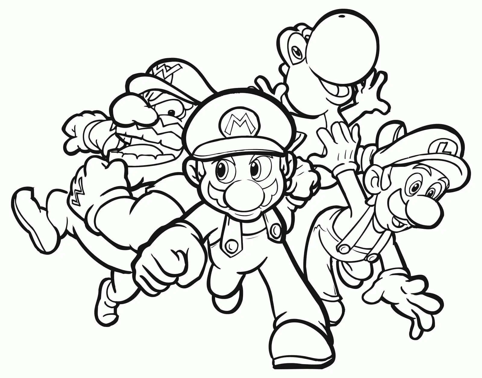 Çocuklar İçin Super Mario Bros Boyama Sayfaları 