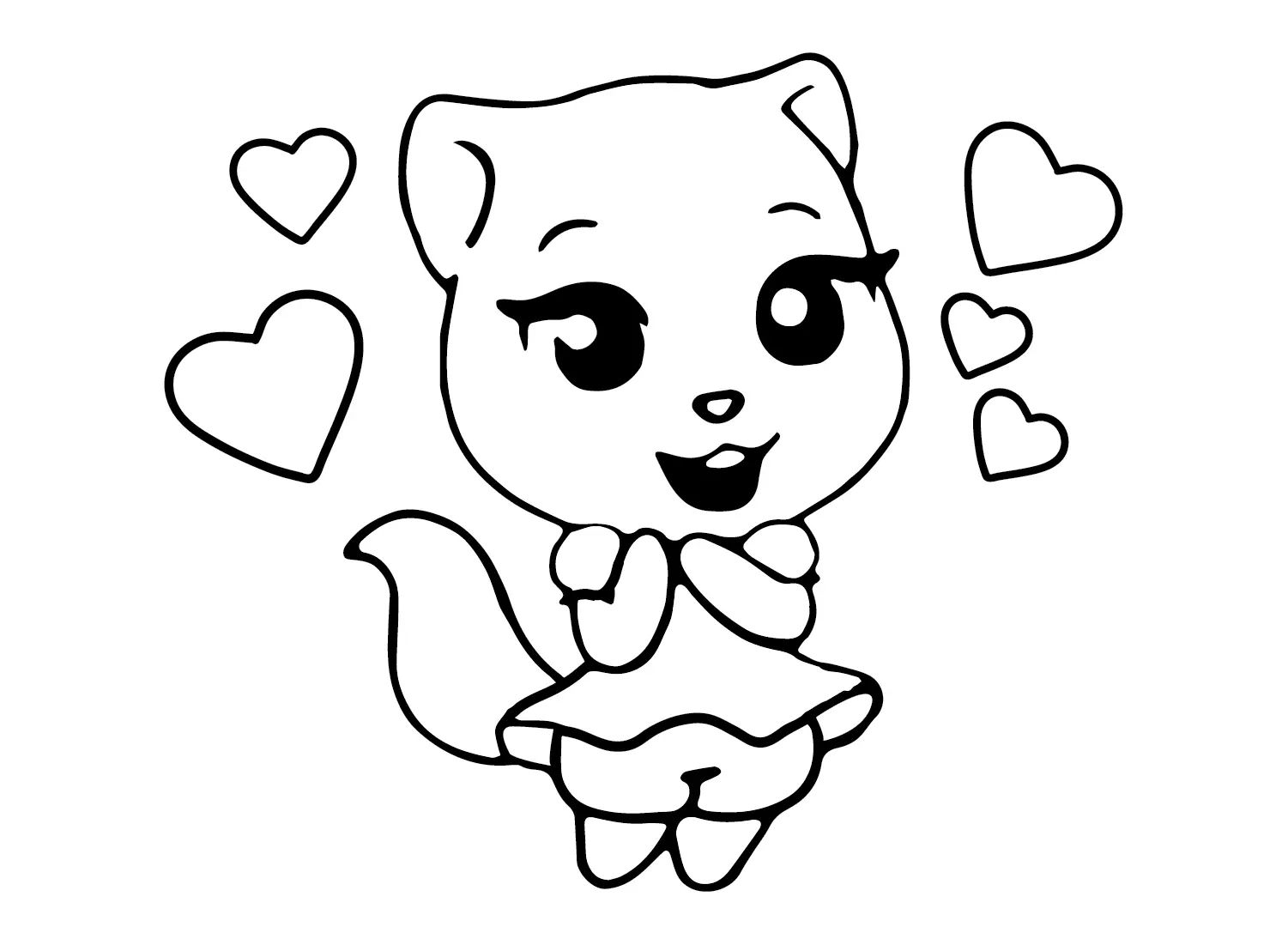 Çocuklar İçin Talking Angela Boyama Sayfaları 