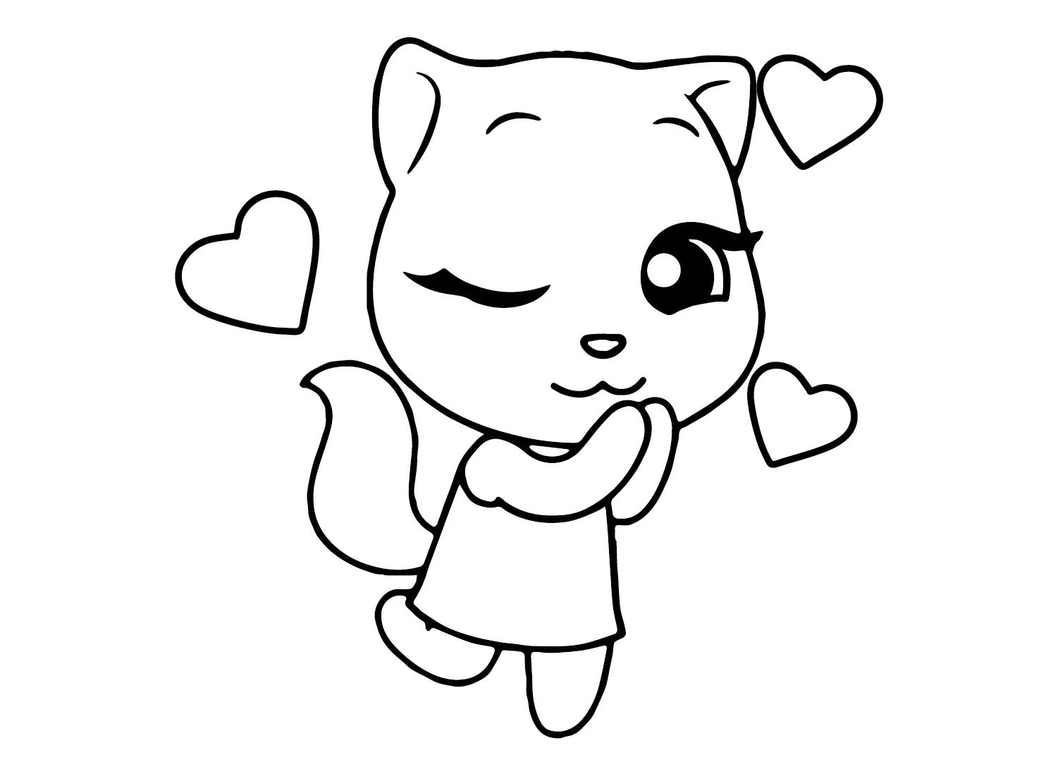 Çocuklar İçin Talking Angela Boyama Sayfaları 