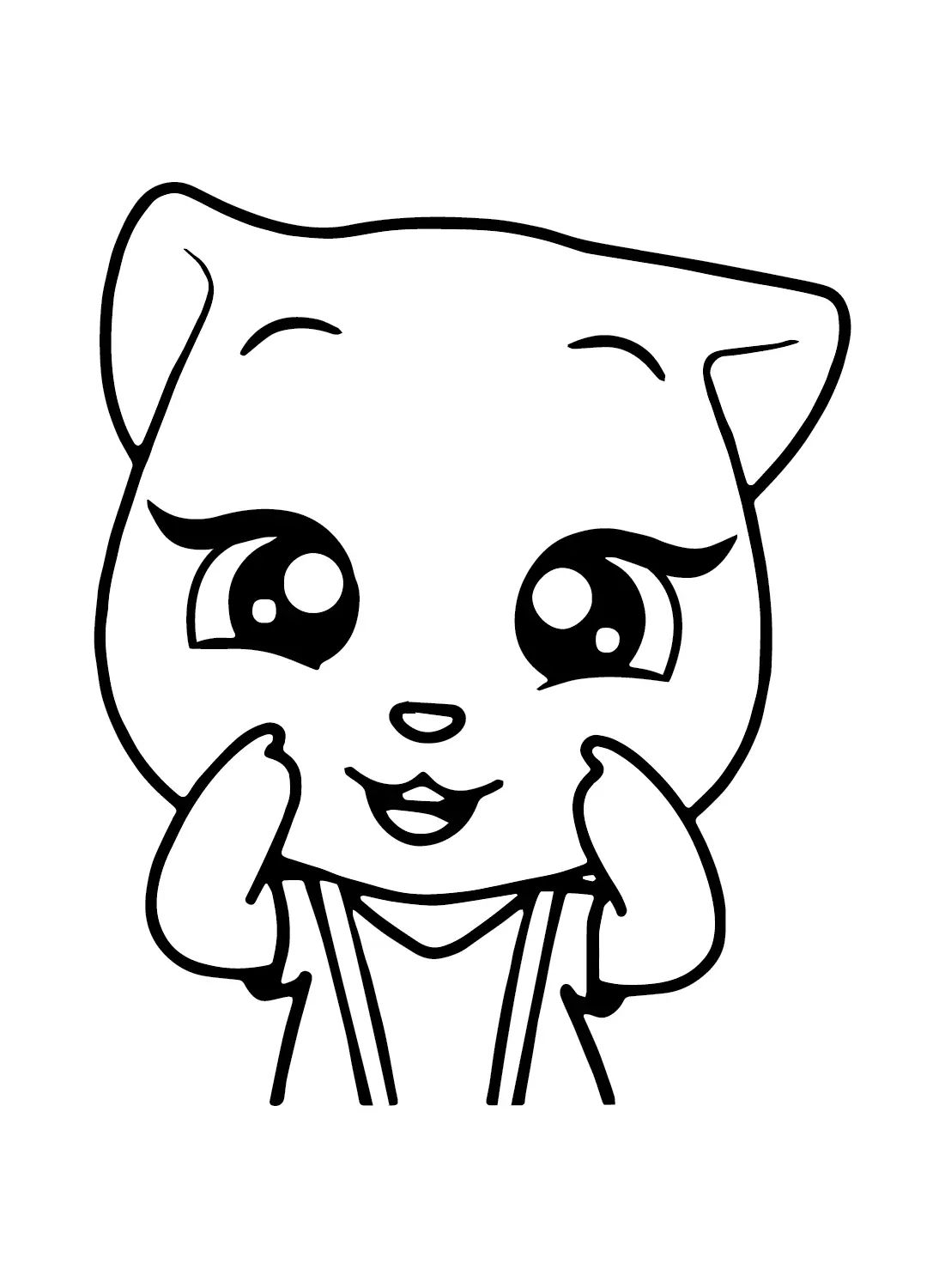 Çocuklar İçin Talking Angela Boyama Sayfaları 