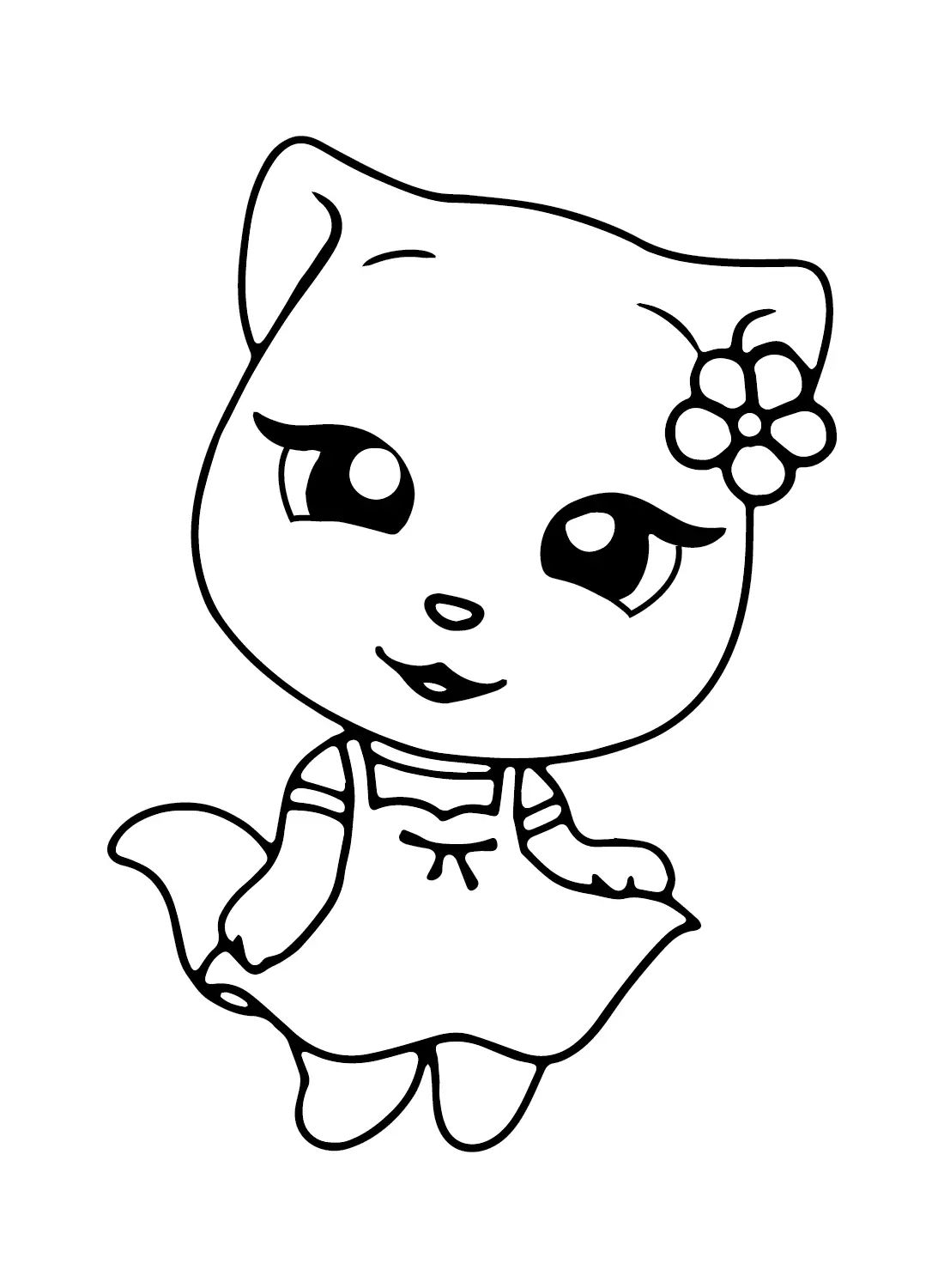Çocuklar İçin Talking Angela Boyama Sayfaları 