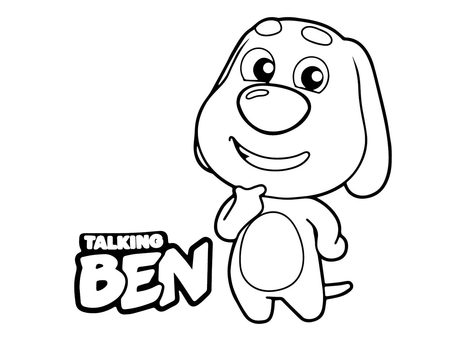 Çocuklar İçin Talking Ben Boyama Sayfaları 