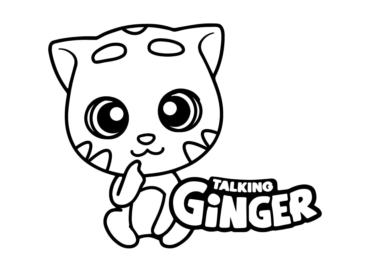 Çocuklar İçin Talking Ginger Boyama Sayfaları 