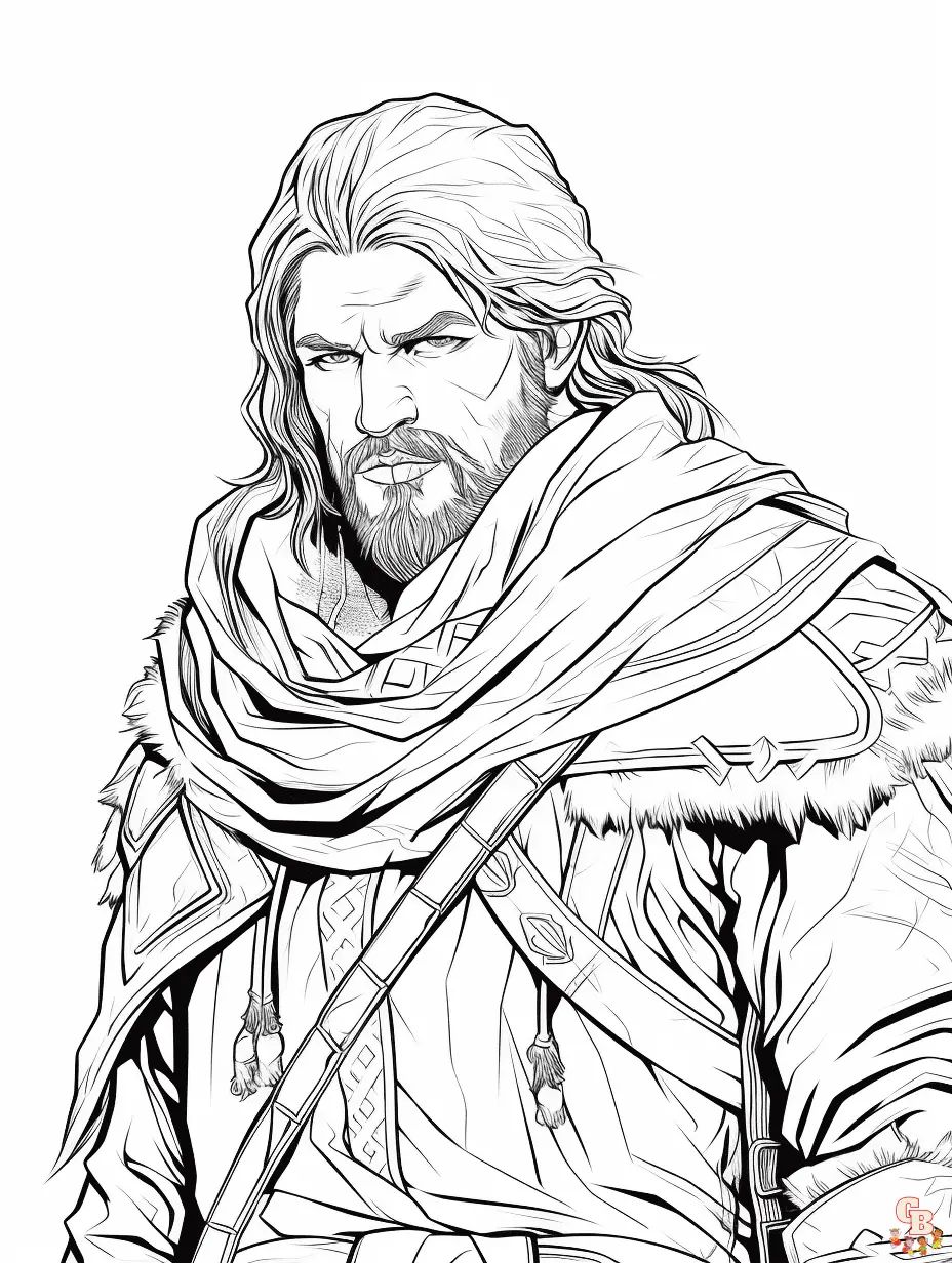 Çocuklar İçin The Witcher Boyama Sayfaları 