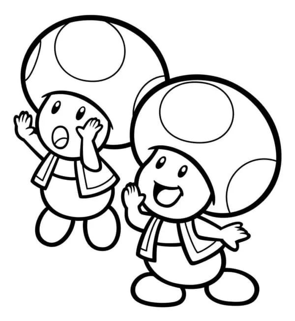 Çocuklar İçin Toad Boyama Sayfaları 