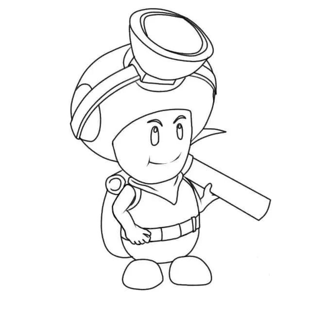 Çocuklar İçin Toad Boyama Sayfaları 