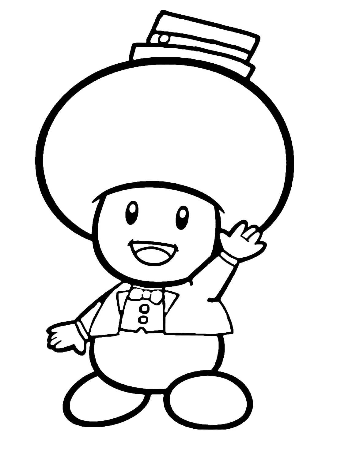Çocuklar İçin Toad Boyama Sayfaları 
