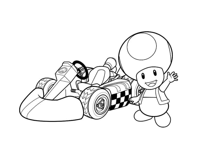 Çocuklar İçin Toad Boyama Sayfaları 