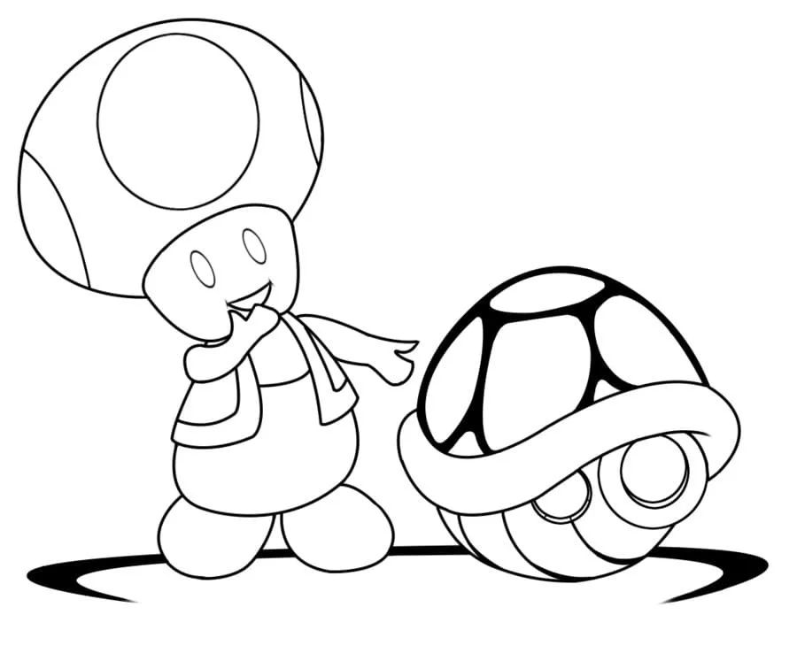 Çocuklar İçin Toad Boyama Sayfaları 