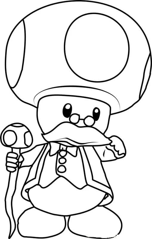 Çocuklar İçin Toad Boyama Sayfaları 