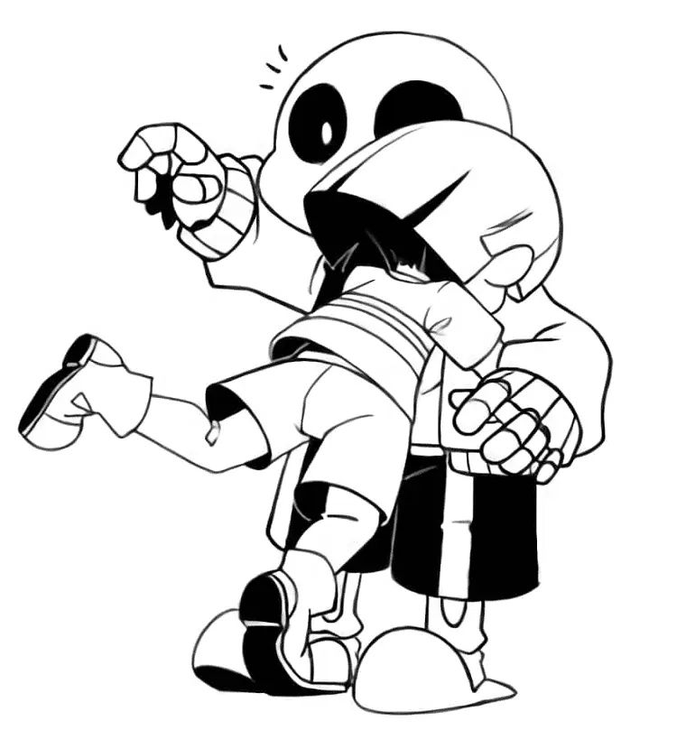 Çocuklar İçin Undertale Boyama Sayfaları 