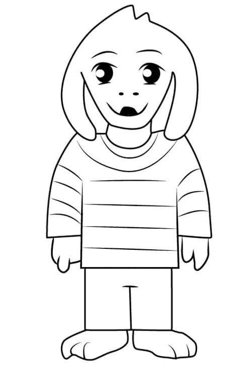 Çocuklar İçin Undertale Boyama Sayfaları 