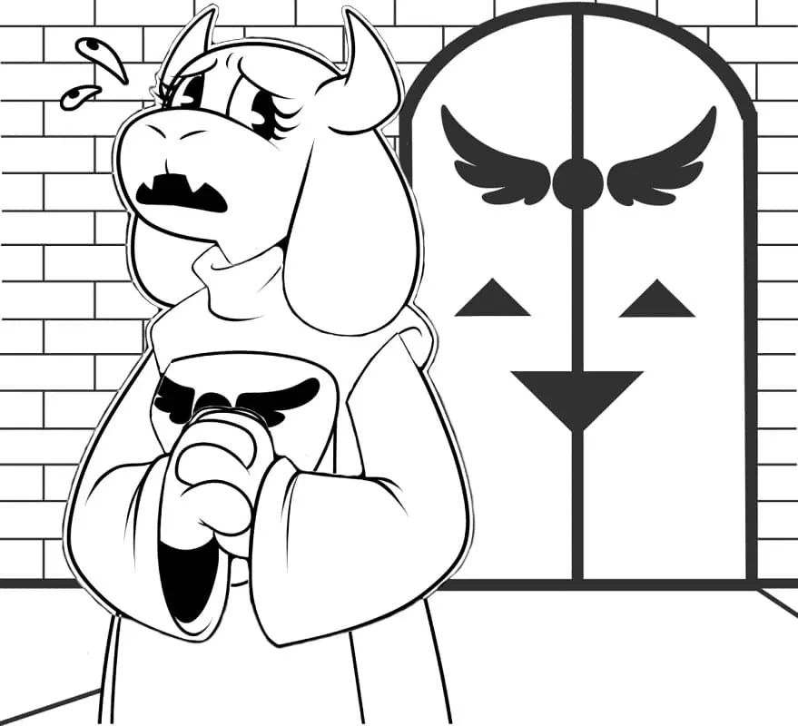 Çocuklar İçin Undertale Boyama Sayfaları 