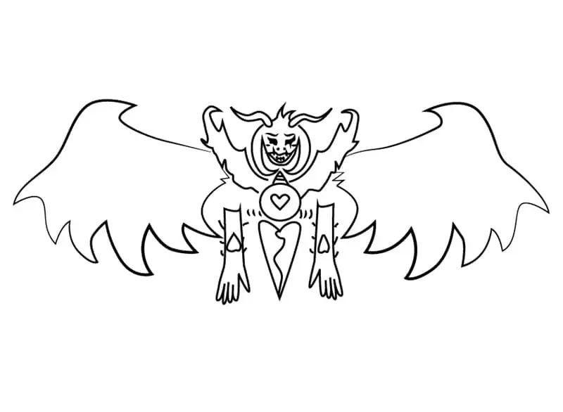 Çocuklar İçin Undertale Boyama Sayfaları 