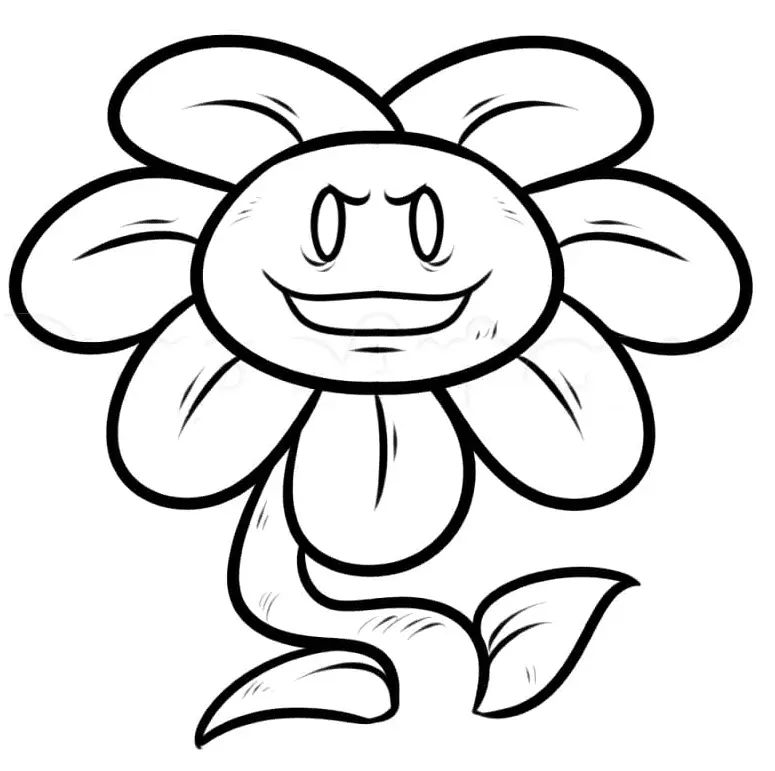 Çocuklar İçin Undertale Boyama Sayfaları 