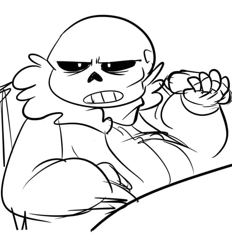 Çocuklar İçin Undertale Boyama Sayfaları 