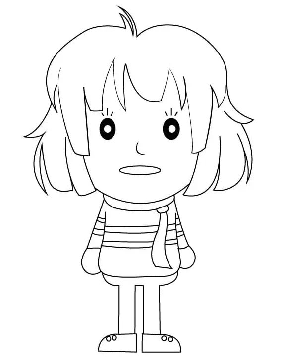 Çocuklar İçin Undertale Boyama Sayfaları 