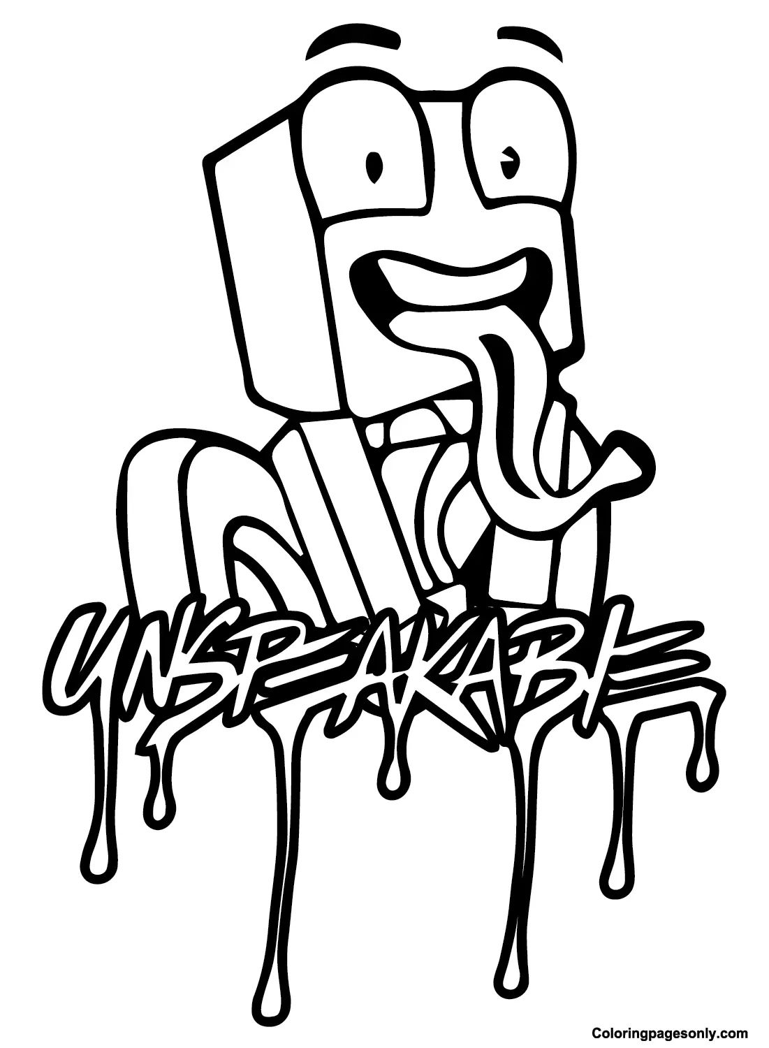 Çocuklar İçin Unspeakable Boyama Sayfaları 