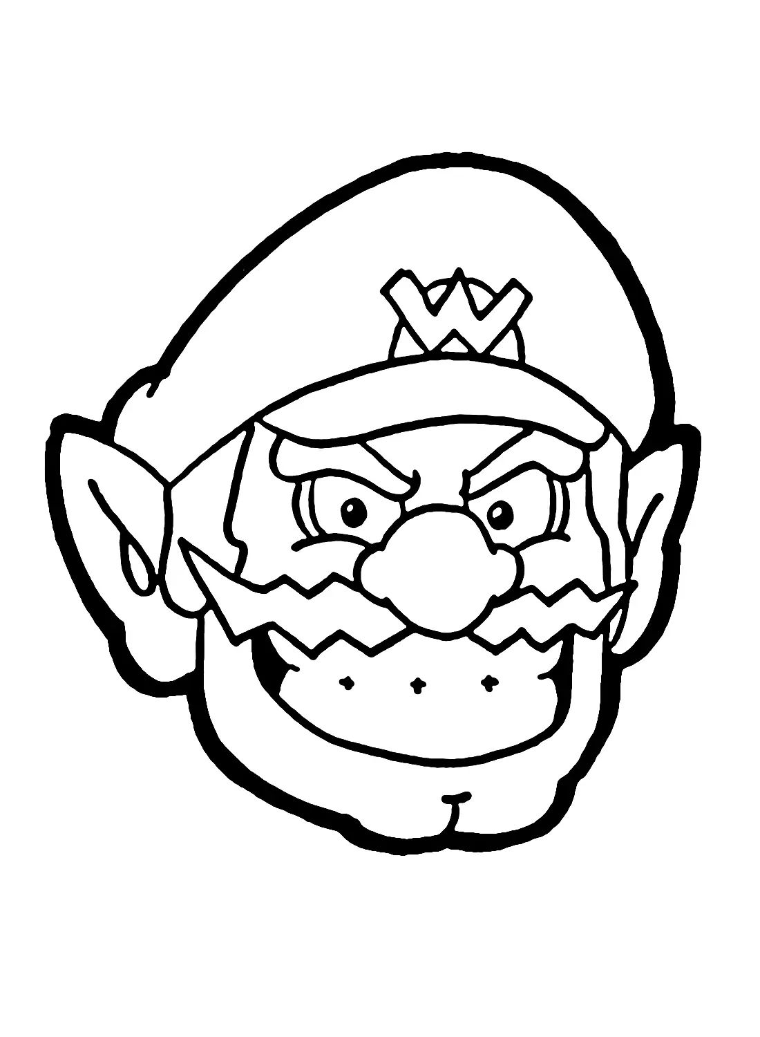 Çocuklar İçin Wario Boyama Sayfaları 