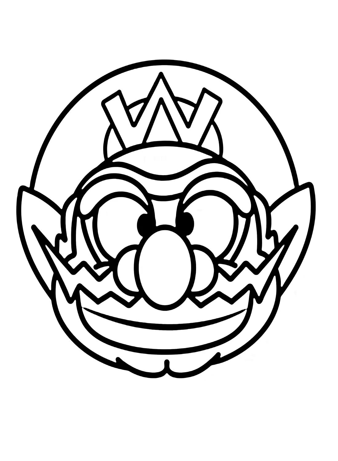 Çocuklar İçin Wario Boyama Sayfaları 