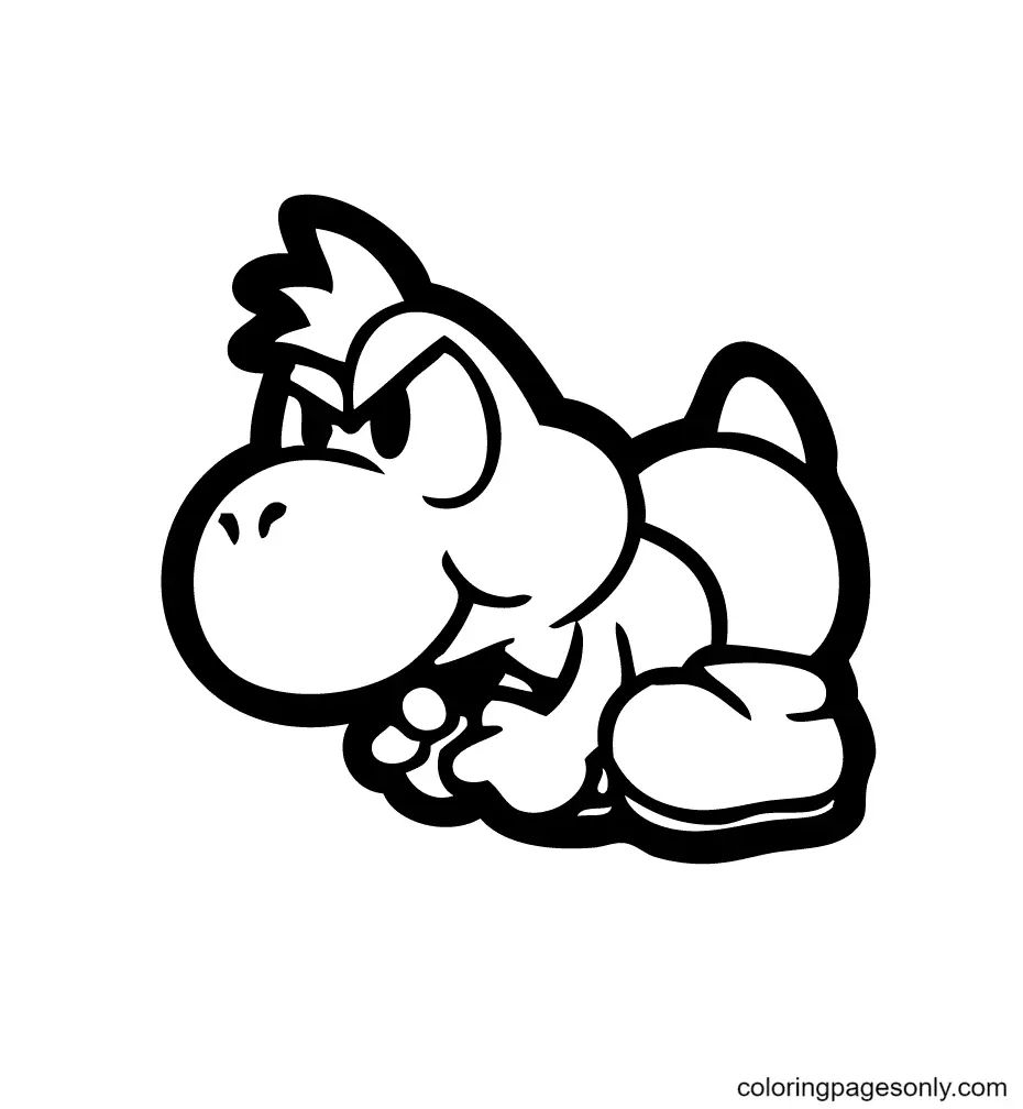 Çocuklar İçin Yoshi Boyama Sayfaları 
