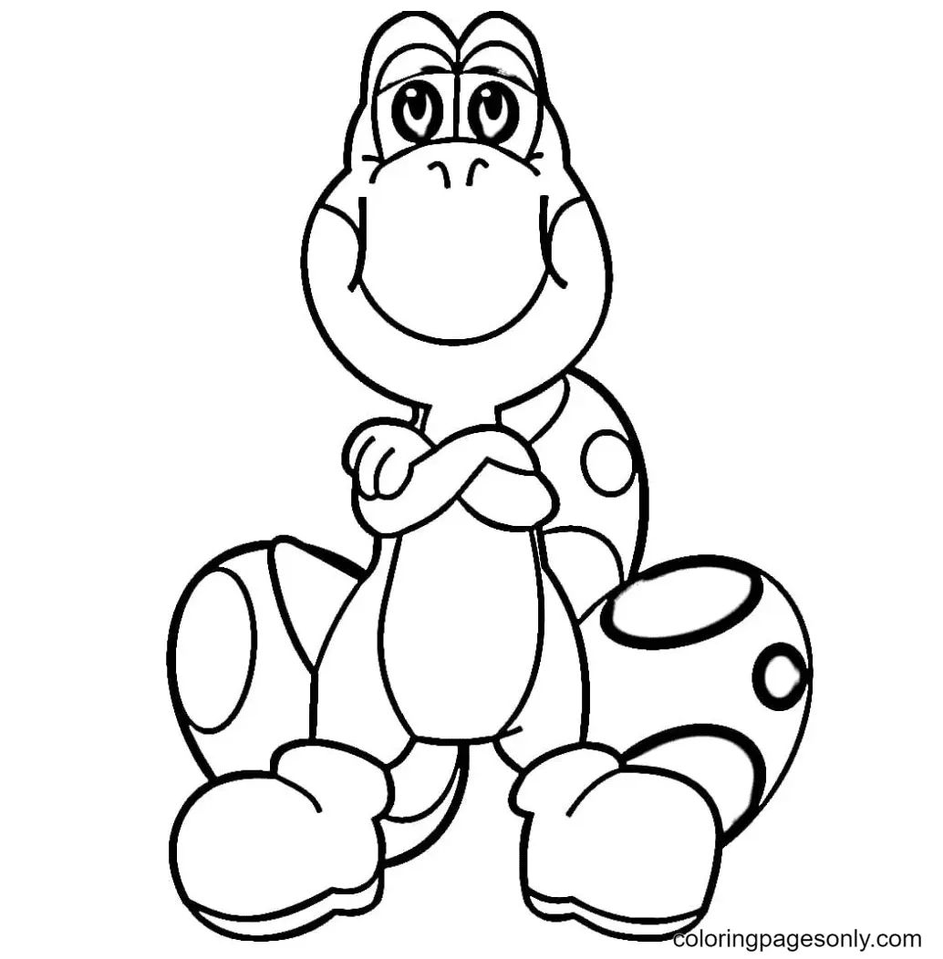 Çocuklar İçin Yoshi Boyama Sayfaları 
