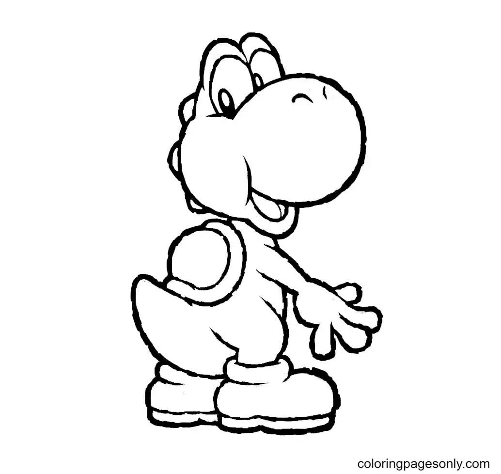 Çocuklar İçin Yoshi Boyama Sayfaları 