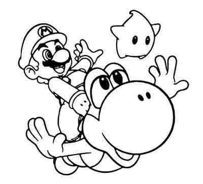 Çocuklar İçin Yoshi Boyama Sayfaları 
