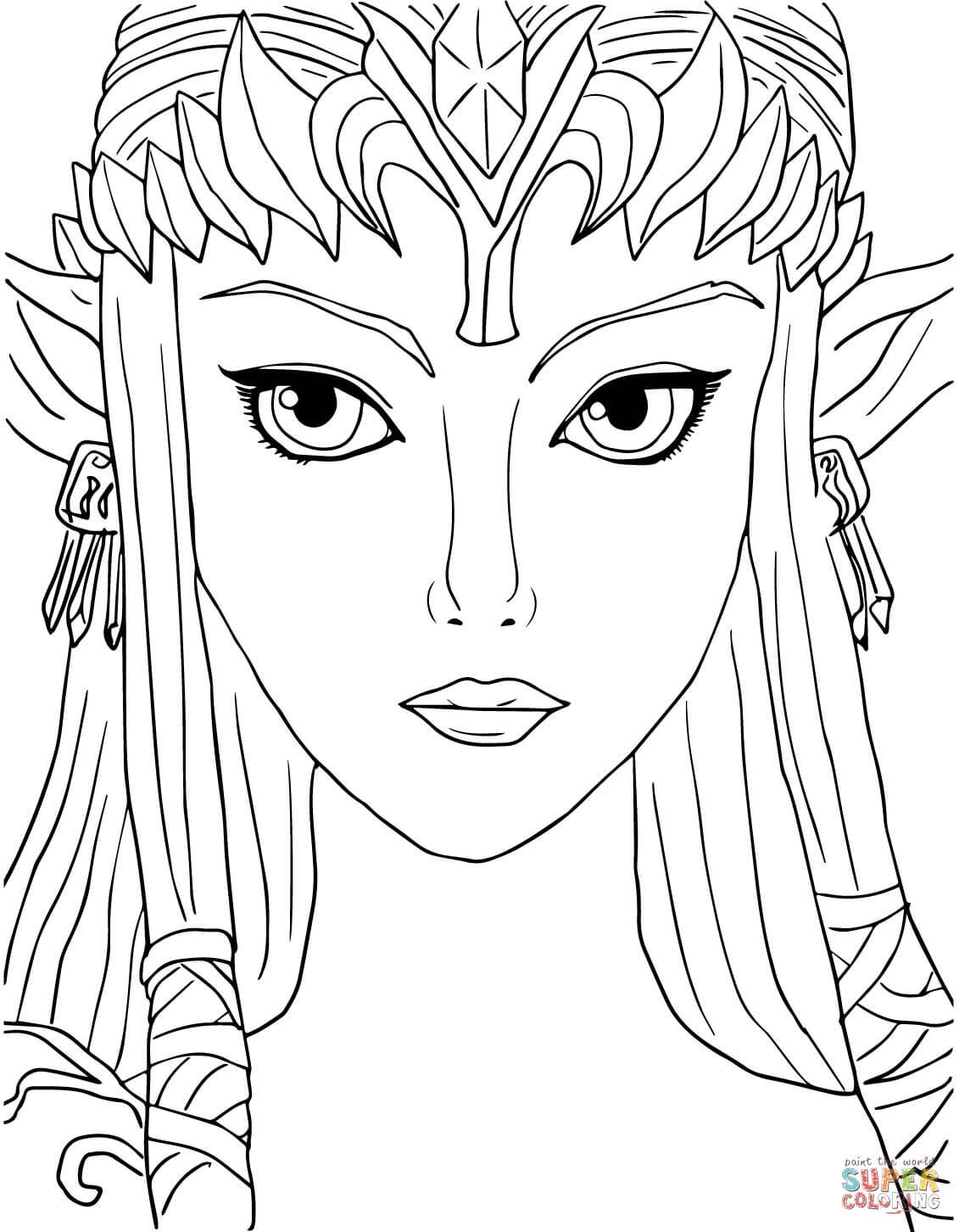 Çocuklar İçin Zelda Boyama Sayfaları 