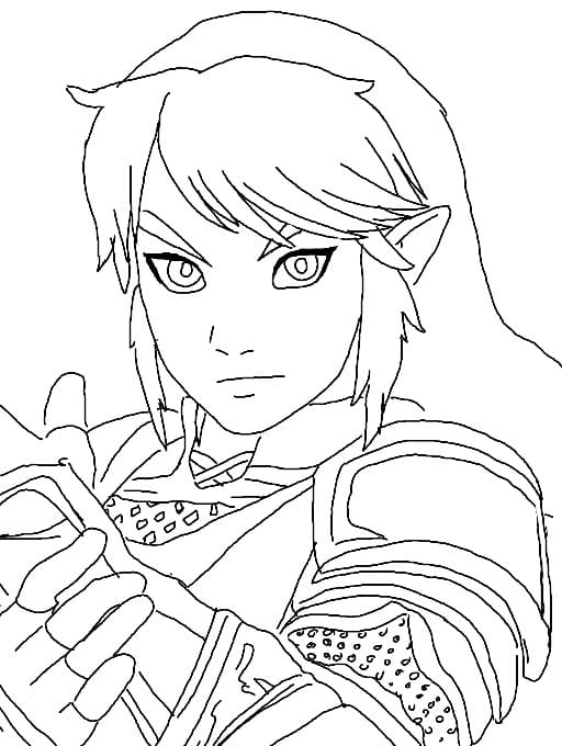 Çocuklar İçin Zelda Boyama Sayfaları 