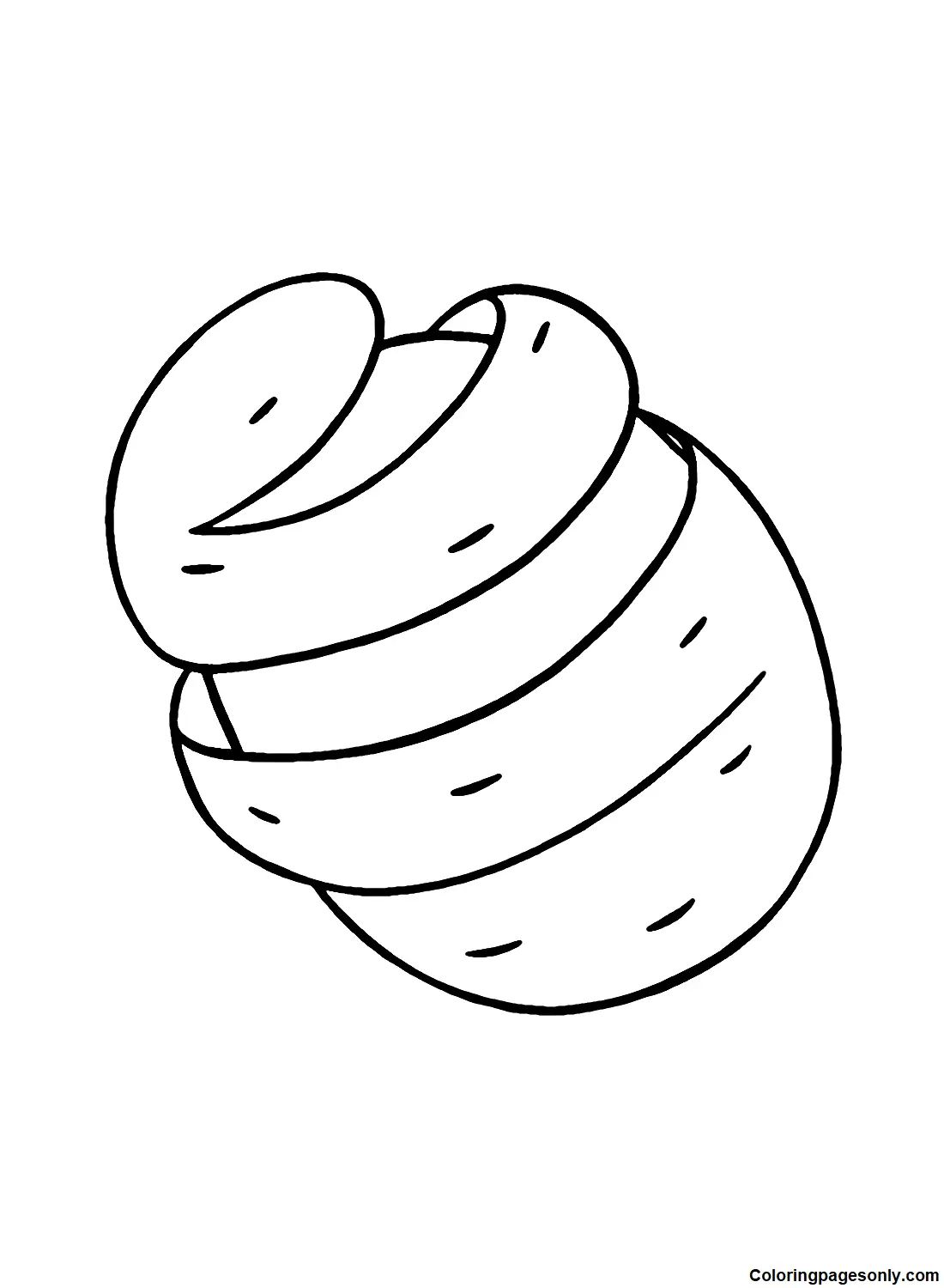 Çocuklar İçin Patates Boyama Sayfaları 