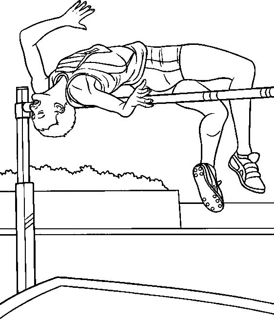 Çocuklar İçin Atletizm Boyama Sayfaları 