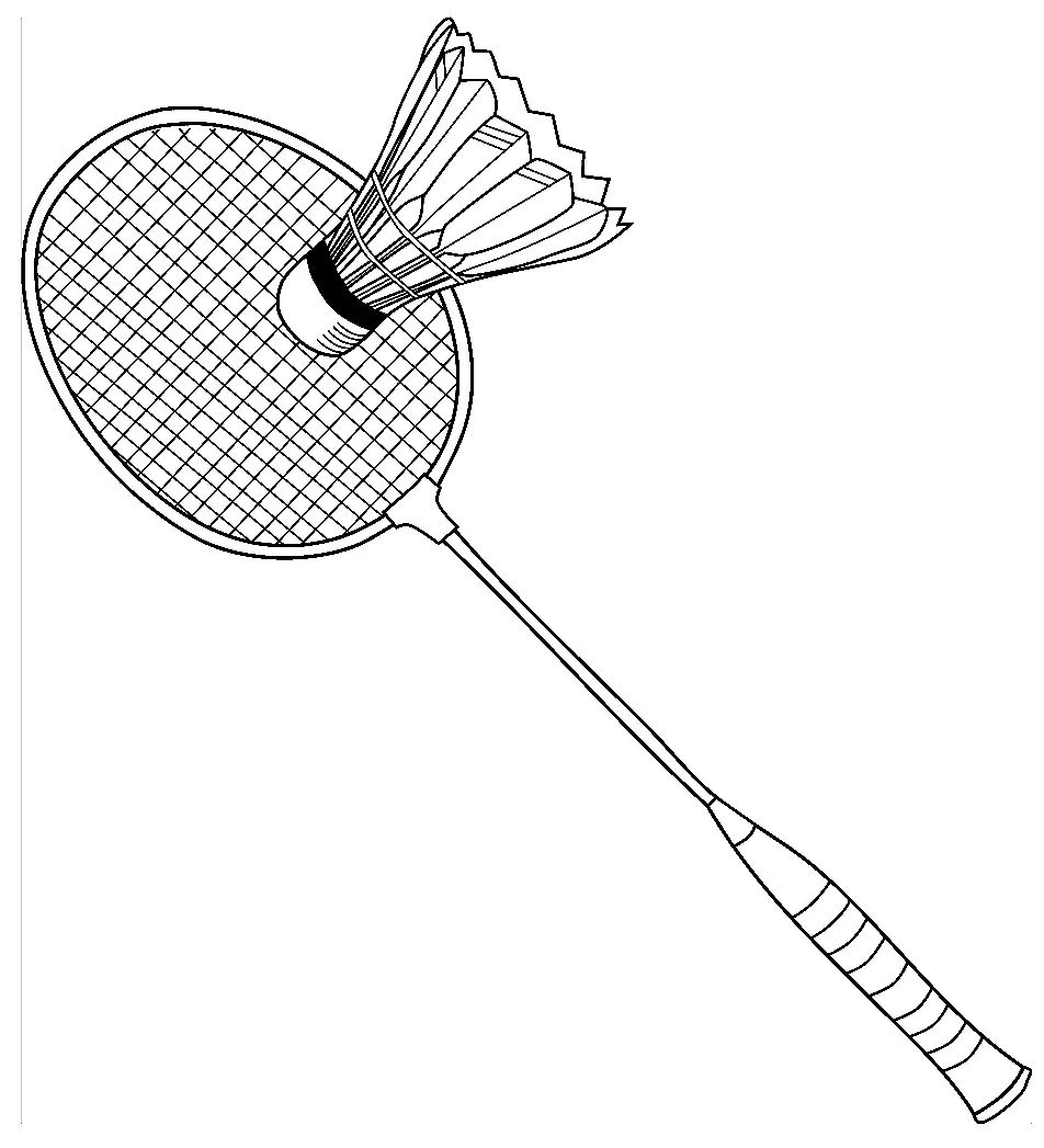 Çocuklar İçin Badminton Boyama Sayfaları 
