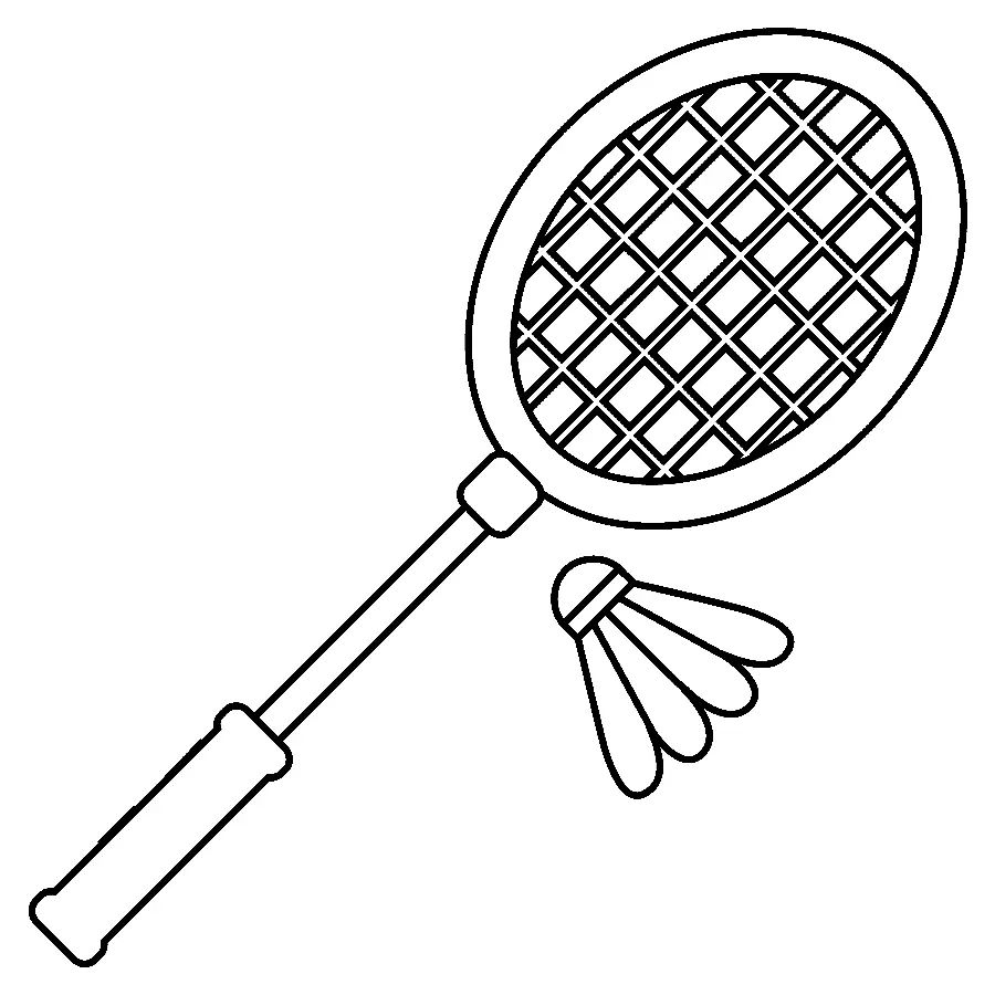 Çocuklar İçin Badminton Boyama Sayfaları 