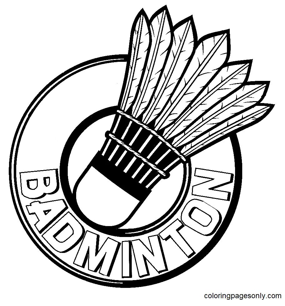 Çocuklar İçin Badminton Boyama Sayfaları 