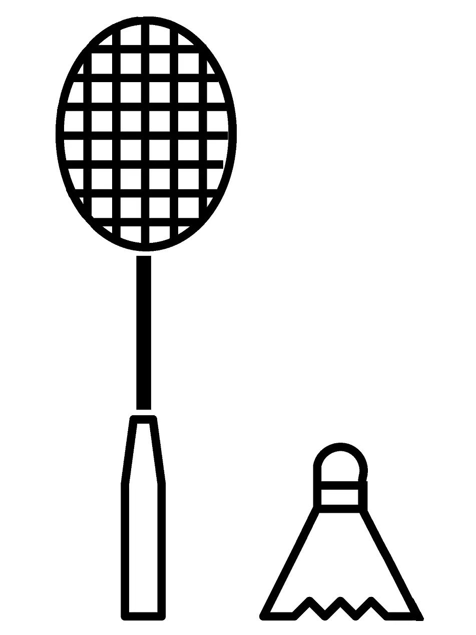 Çocuklar İçin Badminton Boyama Sayfaları 