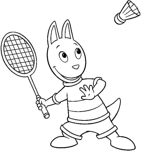 Çocuklar İçin Badminton Boyama Sayfaları 