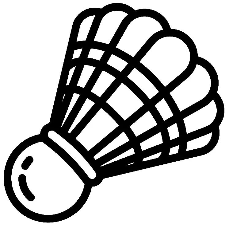 Çocuklar İçin Badminton Boyama Sayfaları 