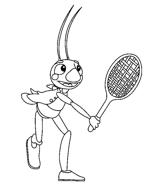 Çocuklar İçin Badminton Boyama Sayfaları 