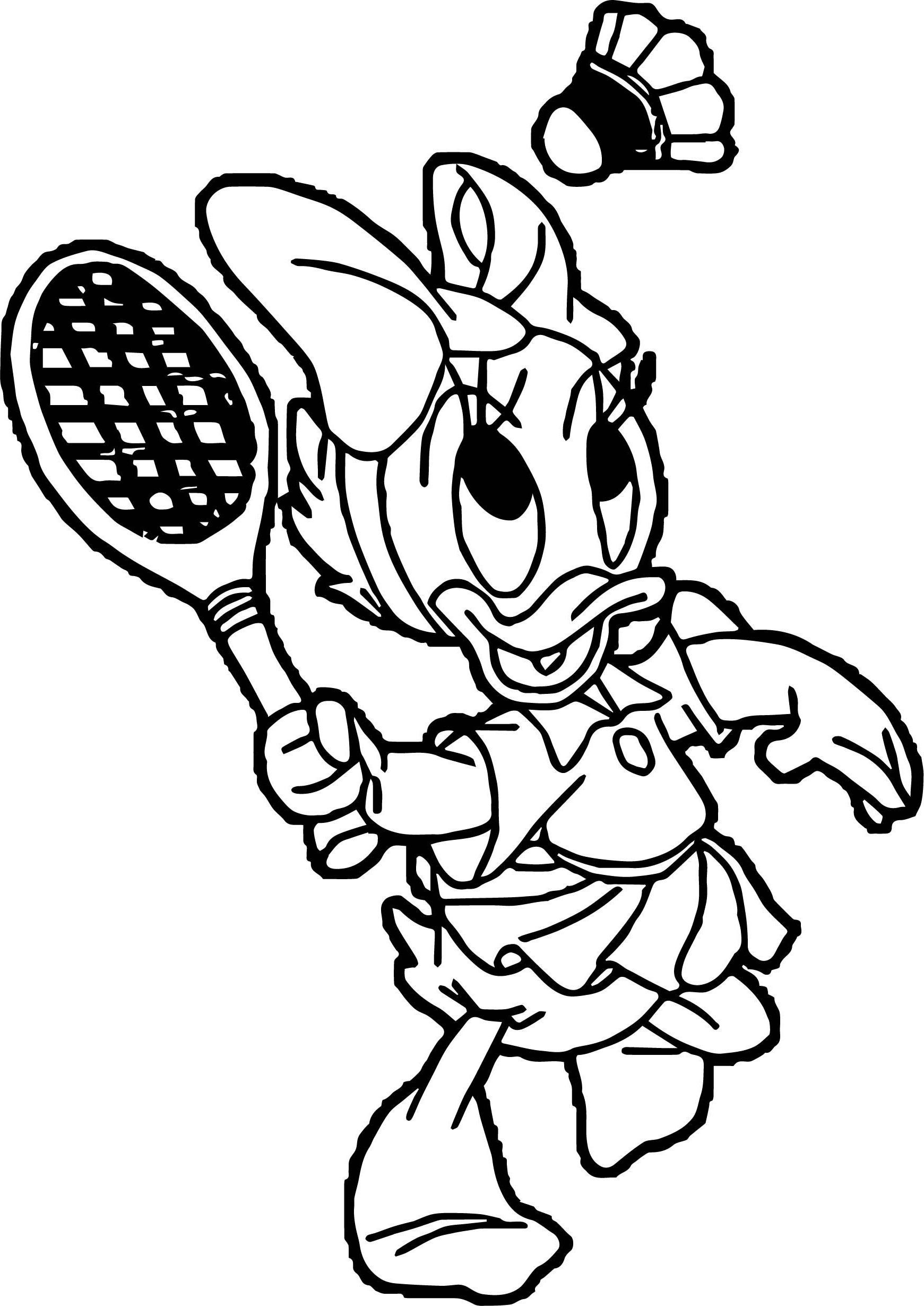 Çocuklar İçin Badminton Boyama Sayfaları 