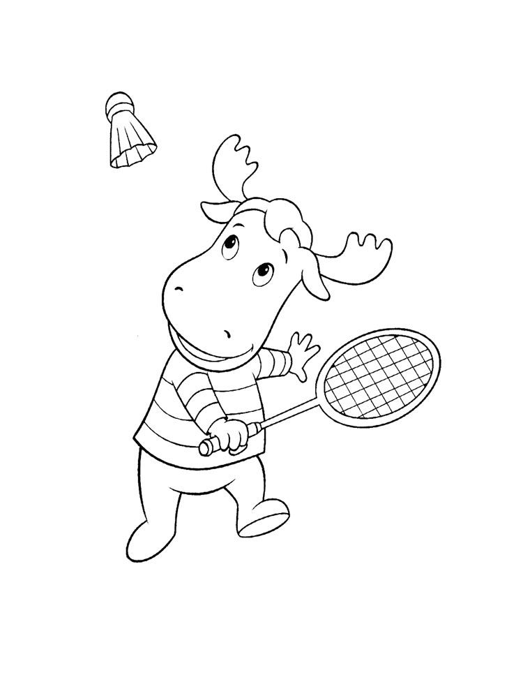 Çocuklar İçin Badminton Boyama Sayfaları 