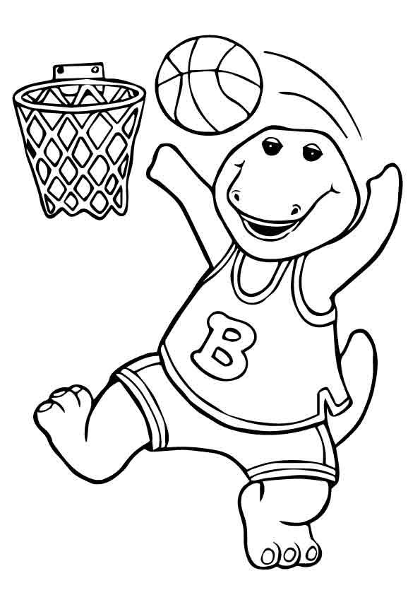 Çocuklar İçin Basketbol Boyama Sayfaları 