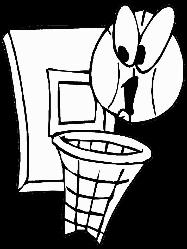 Çocuklar İçin Basketbol Boyama Sayfaları 